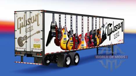 Pele Guitarras Gibson no trailer para American Truck Simulator