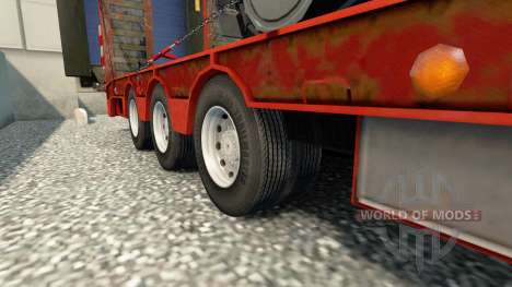 Rodas duplas para reboques para Euro Truck Simulator 2