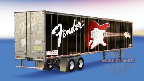 Pele Guitarras Fender no trailer para American Truck Simulator