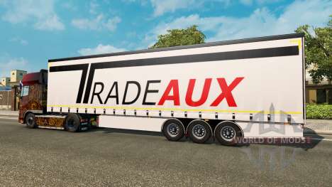 Cortina semi-reboque Krone Tradeaux para Euro Truck Simulator 2