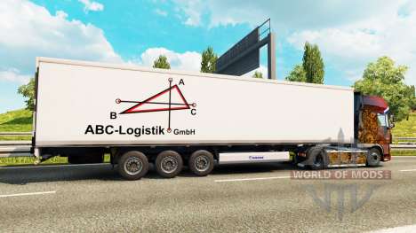 Pele ABC-Logística para o semi-refrigerados para Euro Truck Simulator 2