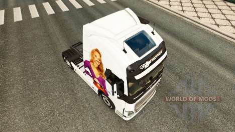 Jennifer Lawrence pele para a Volvo caminhões para Euro Truck Simulator 2
