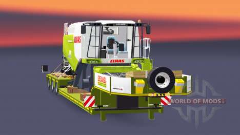 Baixa varrer com uma carga CLAAS Lexion 770 para Euro Truck Simulator 2