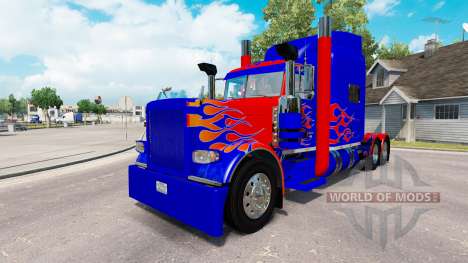 Pele Optimus Prime v2.1 para o caminhão Peterbil para American Truck Simulator