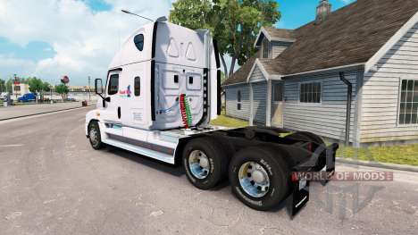 Pele de Carga em um caminhão Freightliner Cascad para American Truck Simulator