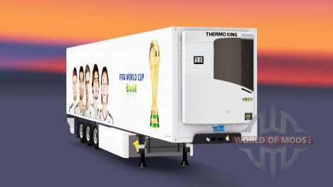 Caminhão de cargas reefer PT Copa do Mundo da FI para Euro Truck Simulator 2