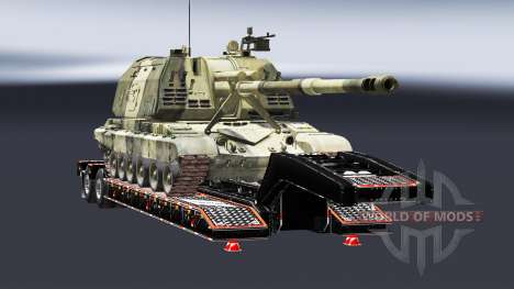 Semi transportar equipamento militar v1.5 para Euro Truck Simulator 2