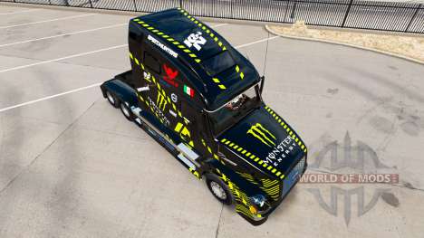 Pele Monster Energy para a Volvo caminhões VNL 6 para American Truck Simulator