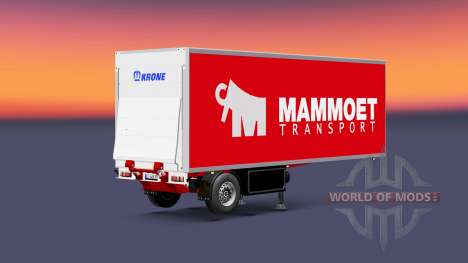 Semi-reboque frigorífico Krone Mammoet para Euro Truck Simulator 2