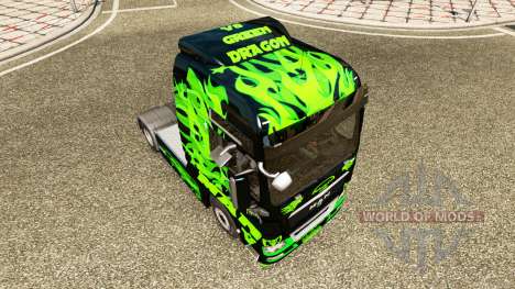 Dragão verde para a pele do HOMEM de caminhão para Euro Truck Simulator 2