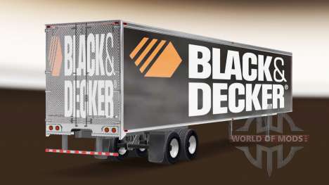 Pele Black & Decker no trailer para American Truck Simulator