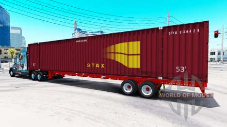Semi-reboque recipiente STAX para American Truck Simulator