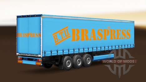 Braspress Transportes pele para engate de reboqu para Euro Truck Simulator 2