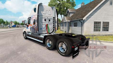 Скин Bay&Bay POW MIA на Freightliner Cascadia para American Truck Simulator