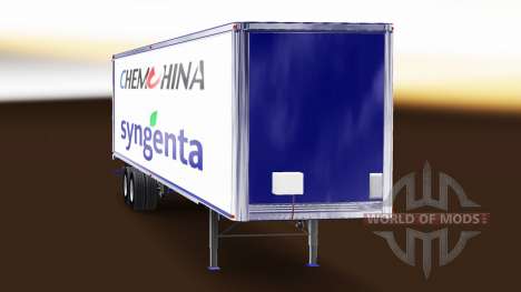 Pele ChemChina & Syngenta no trailer para American Truck Simulator