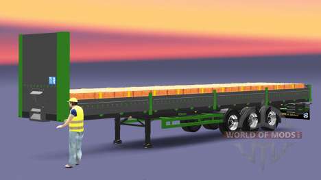 O Kogel semi-reboque, com uma carga de tijolos para Euro Truck Simulator 2