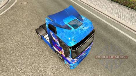 O Red Bull pele para o caminhão Mercedes-Benz para Euro Truck Simulator 2