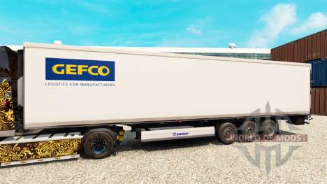 Pele Gefco para o semi-refrigerados para Euro Truck Simulator 2