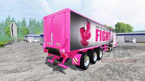 Peterbilt 388 [breast cancer] para Farming Simulator 2015