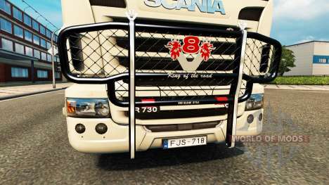 O pára-choques V8 v2.0 caminhão Scania para Euro Truck Simulator 2