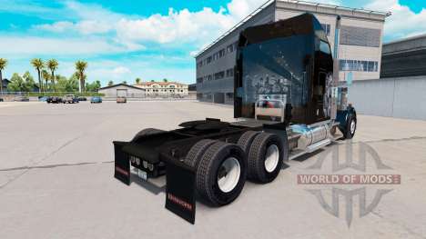 Pele Redskin v1.2 no caminhão Kenworth W900 para American Truck Simulator