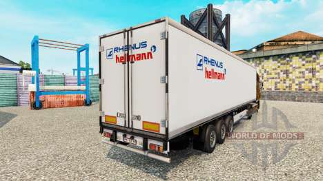 Pele Rhenus Hellmann no semi-reboque-geladeira para Euro Truck Simulator 2