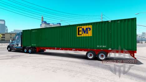 Semi-reboque recipiente de EMP para American Truck Simulator