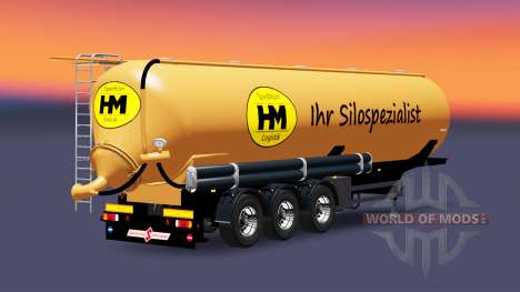 Semi-reboque-tanque HM Spedition & Logistik para Euro Truck Simulator 2