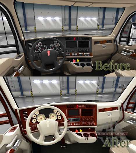 O interior é Retro Dial para Kenworth T680 para American Truck Simulator