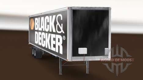 Pele Black & Decker no trailer para American Truck Simulator