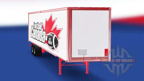 Pele de Futebol do Canadá no trailer para American Truck Simulator