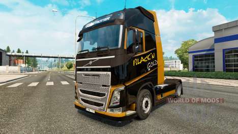 Ouro preto pele para a Volvo caminhões para Euro Truck Simulator 2