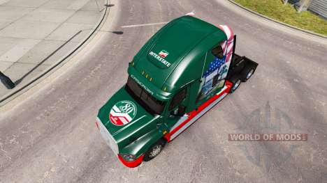 Скин INTERSTATE 80 Anos на Freightliner Cascadia para American Truck Simulator