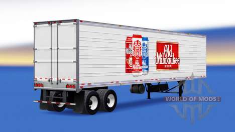 A pele Velha Milwaukee no trailer para American Truck Simulator