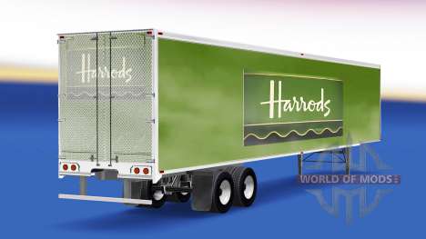Pele Harrods v2.0 na semi-reboque para American Truck Simulator