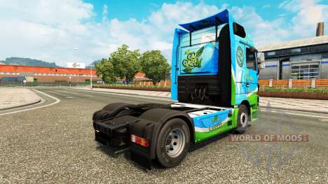 Pele Verde para trator Mercedes-Benz para Euro Truck Simulator 2