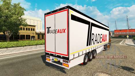Cortina semi-reboque Krone Tradeaux para Euro Truck Simulator 2