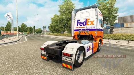 A FedEx Express para a pele do Scania truck para Euro Truck Simulator 2