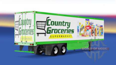 Pele País de Supermercado no trailer para American Truck Simulator