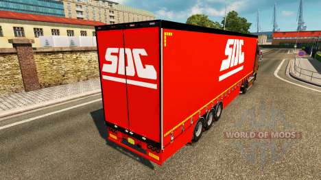 Cortina semi-reboque Krone SDC para Euro Truck Simulator 2