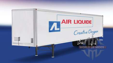 Pele Air Liquide no trailer para American Truck Simulator