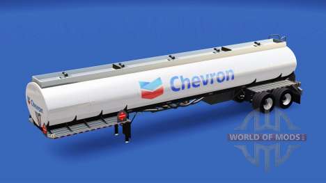 A pele da Chevron no tanque de combustível para American Truck Simulator