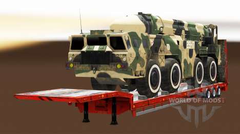 Semi transportar equipamento militar v1.5.1 para Euro Truck Simulator 2