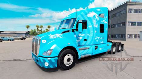 Pele o Skype em um Kenworth trator para American Truck Simulator