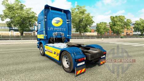 Pele de La Poste para trator Scania para Euro Truck Simulator 2