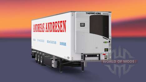 Semi-reboque frigorífico Chereau Andreas Andrese para Euro Truck Simulator 2