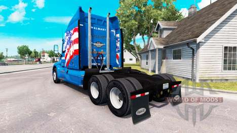 Pele Walmart EUA caminhão Peterbilt para American Truck Simulator