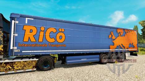 Pele Rico em reboques para Euro Truck Simulator 2