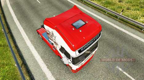 Sarantos de transporte de pele para o Scania tru para Euro Truck Simulator 2