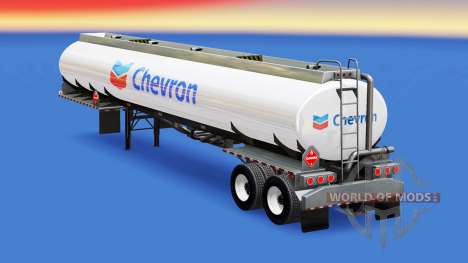 A pele da Chevron no tanque de combustível para American Truck Simulator
